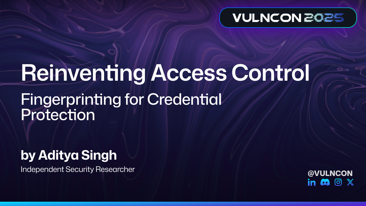 Reinventing Access Control: Fingerprinting for Credential Protection